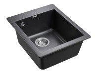 Мойка KANTE 40, IT-GRANIT, PM104249-BL, черный , 415х490 мм, Paulmark