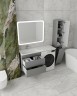 Тумба подвесная STYLE LINE "Даллас 130" Люкс Плюс серая под раковину ESTETUS Даллас 1300*480 левый