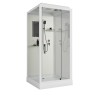 Душевая кабина Niagara Standart ST100/15Q (100х100х215) квадрат,поддон 15см,распашная,проф.белый,3 места