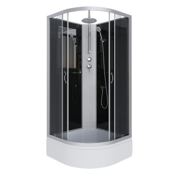 Душевая кабина Niagara Classic NG-3502-14BKT (100х100х210) средний поддон(26см),стекло тонированное,4 места