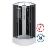 Душевая кабина Niagara Classic NG-3502-14BKT (100х100х210) средний поддон(26см),стекло тонированное,4 места
