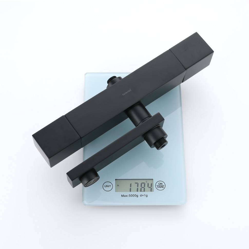 Душевая система Splenka с термостатом для ванны S224.26.06 Черный