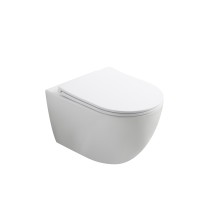 Унитаз подвесной Глобо (Globo) VT1-74T Торнадо, цвет белый, ультратонкое микролифт сиденье