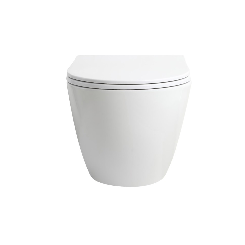 Унитаз подвесной Глобо (Globo) VT1-74T Торнадо, цвет белый, ультратонкое микролифт сиденье