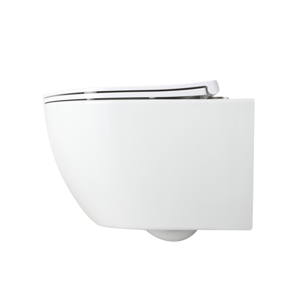 Унитаз подвесной Глобо (Globo) VT1-74T Торнадо, цвет белый, ультратонкое микролифт сиденье