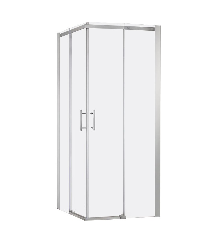 Душевой угол Veconi Rovigo RV-50CH, 1000х1000х1950, хром, стекло прозрачное
