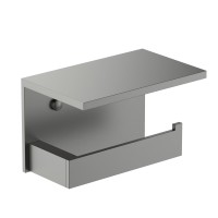 Бумагодержатель с полкой для телефона Timo Petruma 15243/18 черное золото