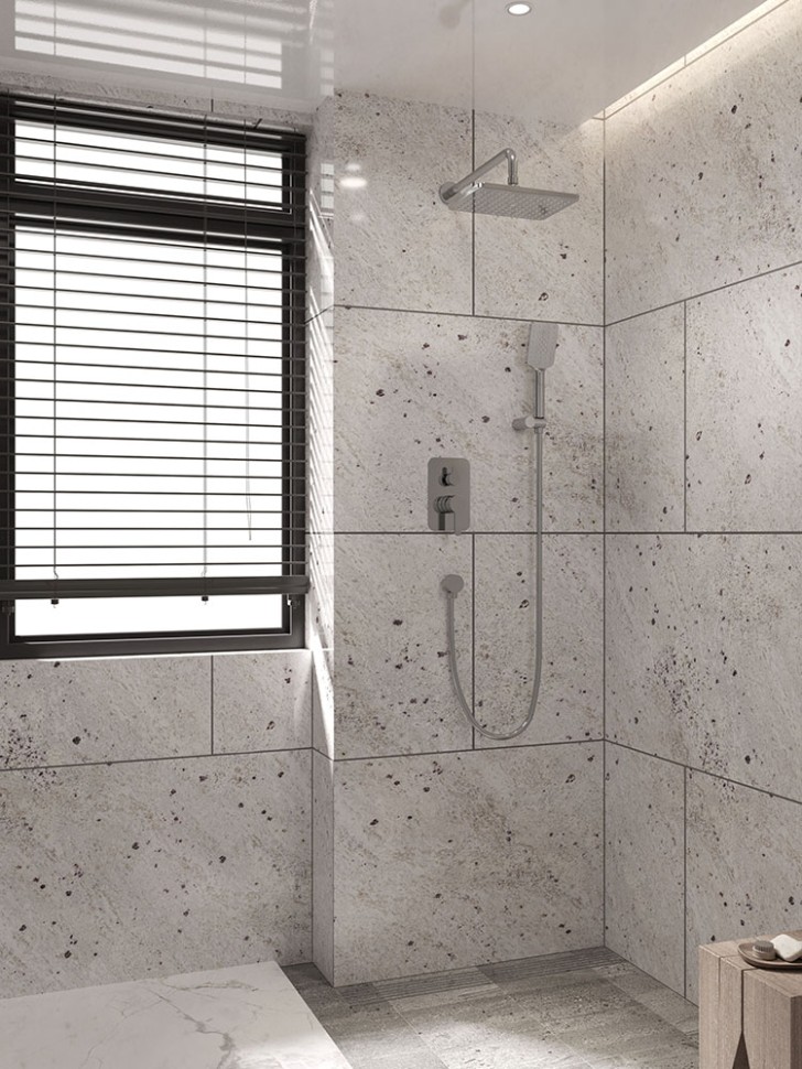 Встраиваемая душевая система VERONA, Хром глянец