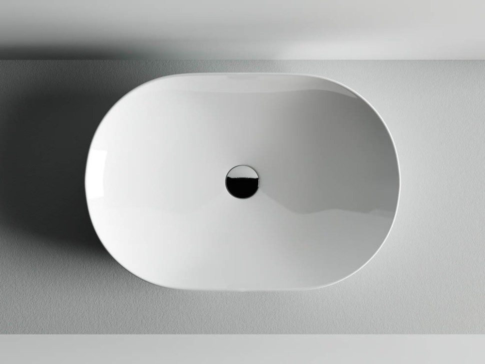 Умывальник чаша накладная овальная Element 600x415x135мм CN5009