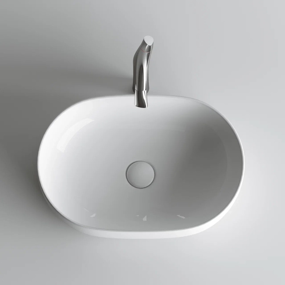 Умывальник чаша накладная овальная Element 600x415x135мм CN6047