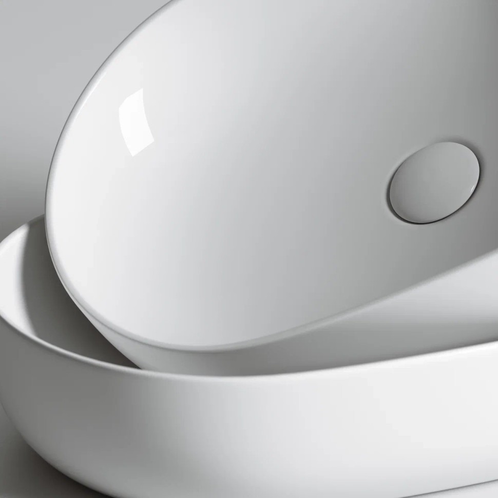 Умывальник чаша накладная овальная Element 600x415x135мм CN6047