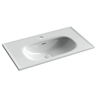 Раковина накладная CERAMICANOVA Sabo с отверстием под смеситель 800x460x130 белый