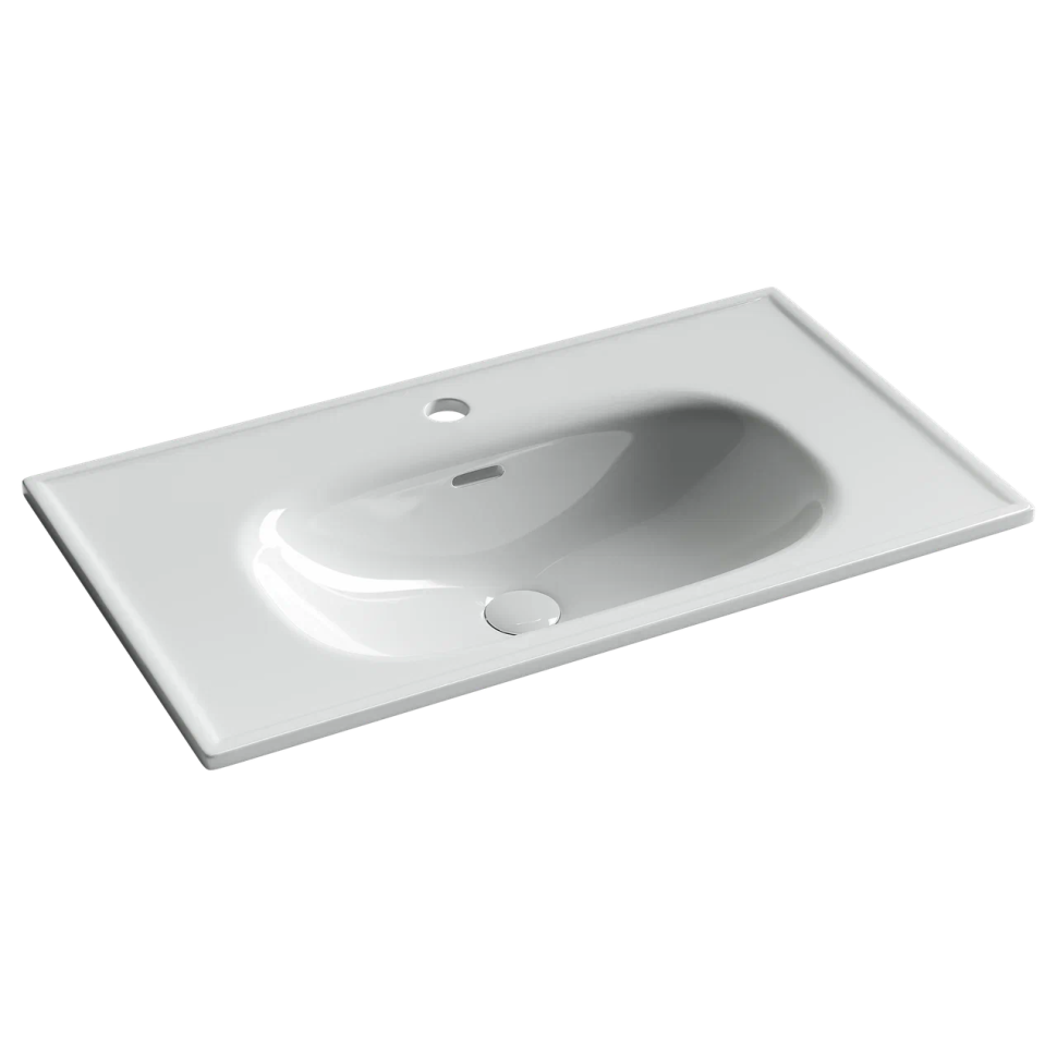 Раковина накладная CERAMICANOVA Sabo с отверстием под смеситель 800x460x130 белый