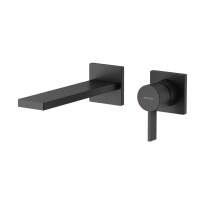 Смеситель для раковины SANCOS Linn c внутренней частью, черный матовый, арт. SC9021MB