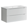 Тумба подвесная SANCOS Norma 2.0 890х450х500, c двумя ящиками оснащенными доводчиками, белый глянец , арт. NR2.090W