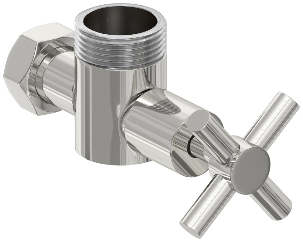 Вентиль угловой крест (G 1" НР х G 3/4" НГ)