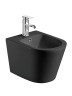 AQM2101MB Биде подвесное, цвет черный матовый, с отв под смеситель, с переливом 515x360x345мм