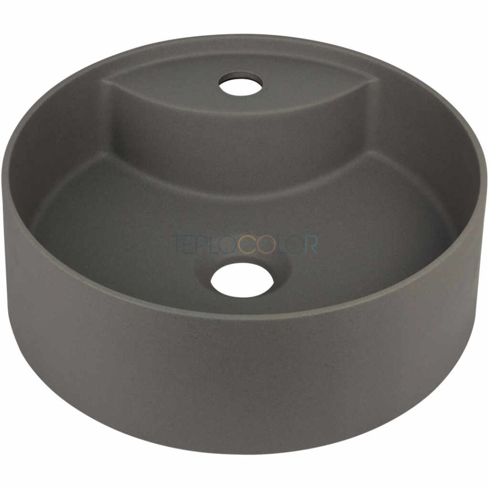 Гранитная раковина, на столешницу, с бортиком для смесителя