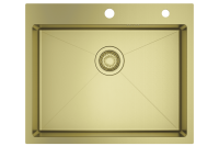Мойка - профессиональная ручная работа Raglo, сатин золотой