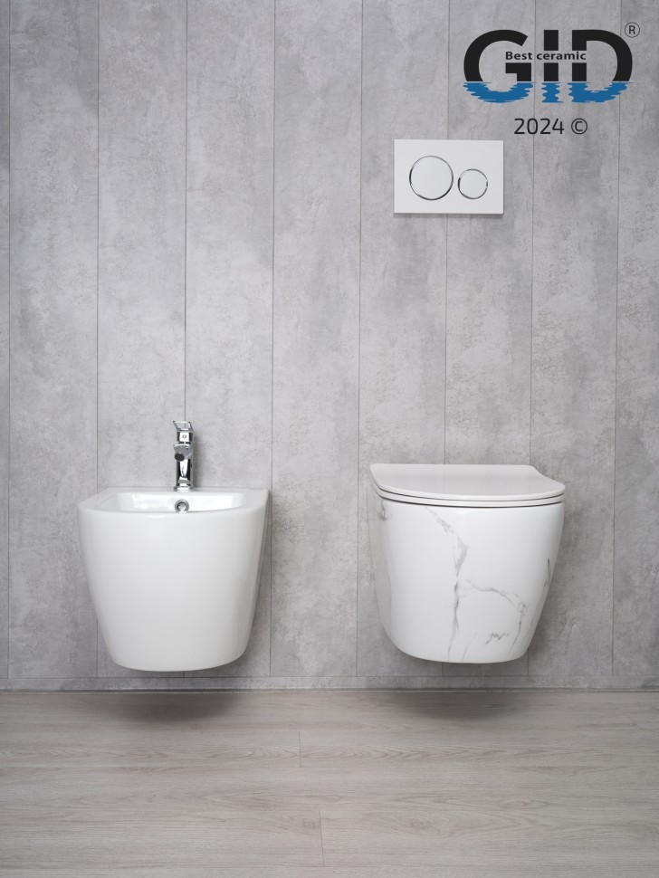 Унитаз подвесной Gid Ws2198 (СС) 62228Y под камень глянцевый 49x36x35.5