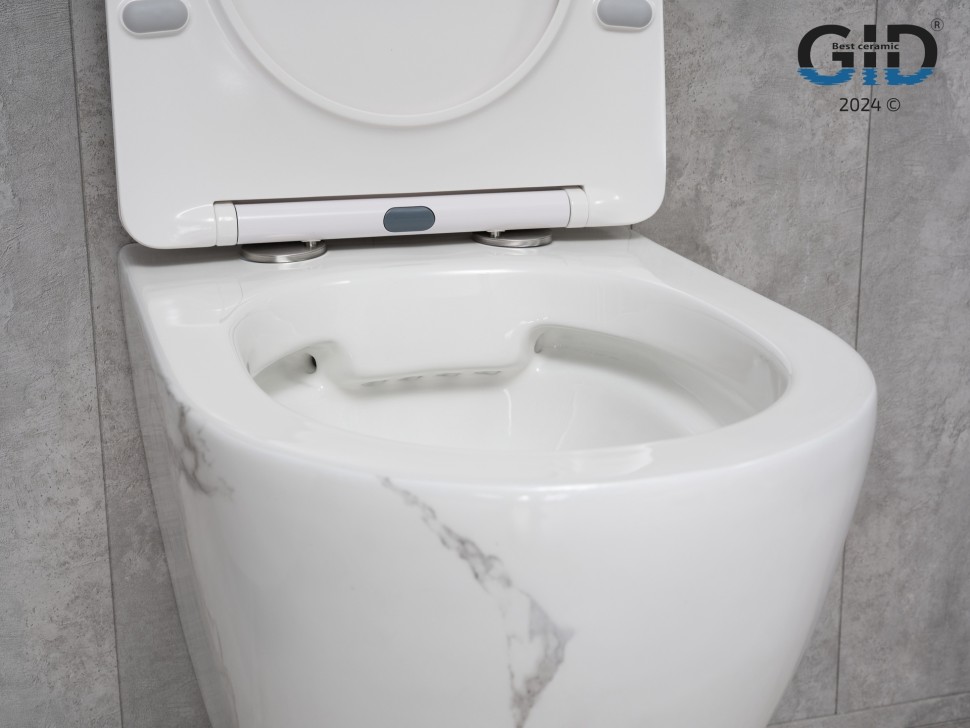 Унитаз подвесной Gid Ws2198 (СС) 62228Y под камень глянцевый 49x36x35.5