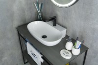 Раковина Gid N9234 51133 накладная белая 56x39x12.5