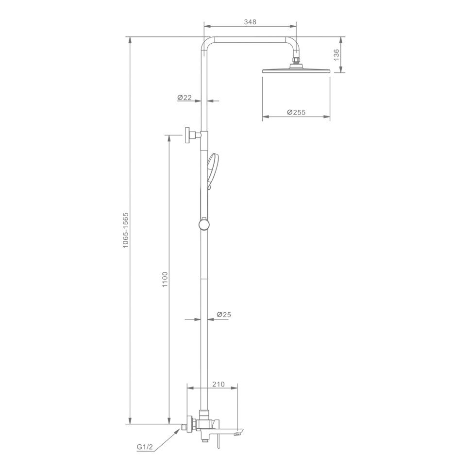 Душевая система Raglo для ванны и душа R03.24