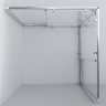 Душевой уголок Гарда (Garda) VSS-1G9095CL, 950*900, хром, стекло прозрачное