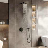 Душевой комплект BERGES NARDIS 2R BLACK, черный матовый