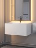 Тумба под раковину 75 см, Uperwood Parma Premium, белая