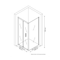Душевой уголок LEGOS LS-4 900х1000