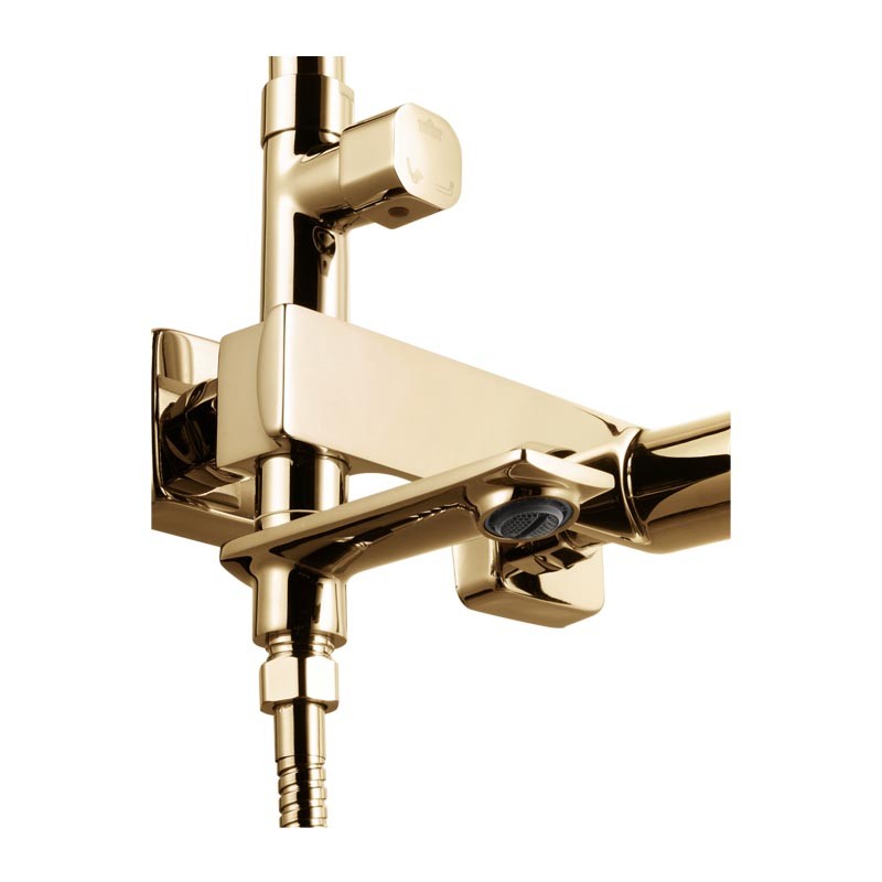 Душевой гарнитур с лейкой и тропическим душем OSGARD FENDI POLISH GOLD 69050