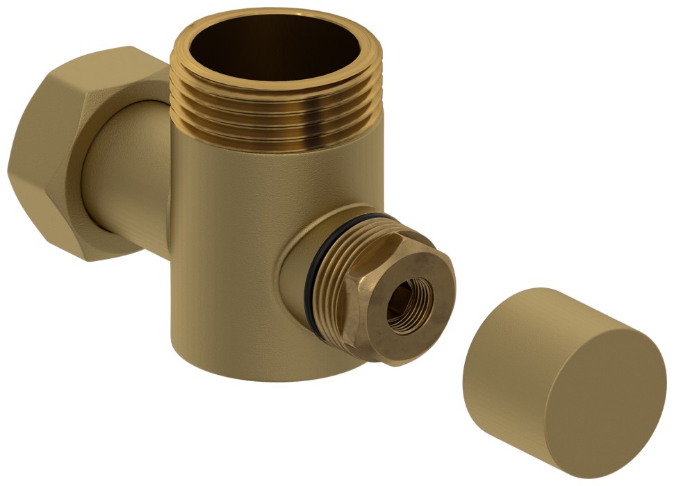 Вентиль угловой под шестигранник (G 1" НР х G 3/4" НГ)