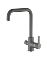 Смеситель для кухни Logas, серый металлик, Lo213021-402, Paulmark
