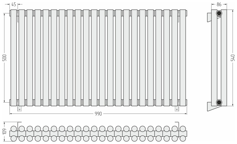 Эстет-11 500х990 22 секции