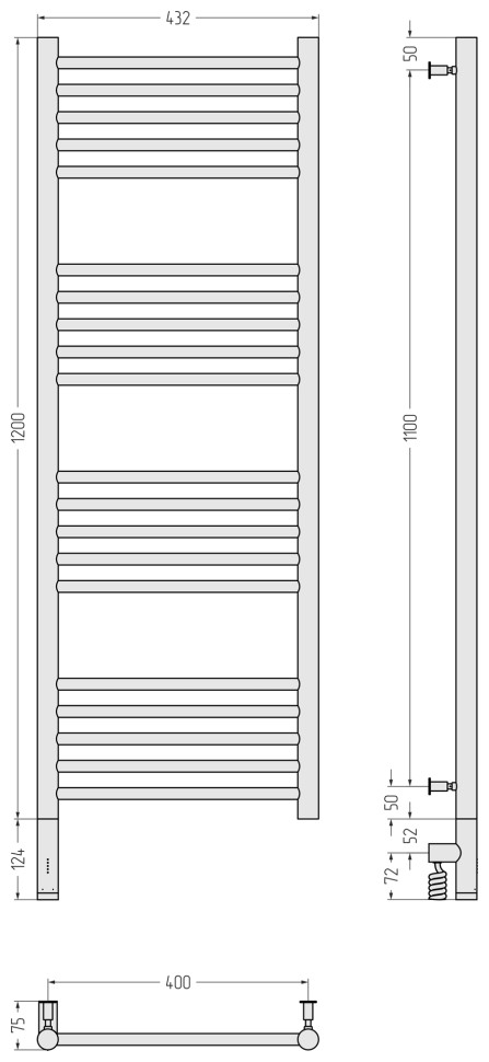 Богема 3.0 прямая 1200х400 МЭМ левый