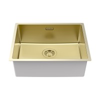 Мойка LASSAN 54 UNI, нерж. сталь, LA54-LG, светлое золото, 540х440мм, Paulmark