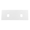 Столешница из МДФ с двумя отверстиями под раковину и с двумя отверстиями под смеситель BelBagno EK-120-2-BO Bianco Opaco