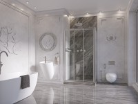 Душевое ограждение Ambassador Forsa 17021103NX-70NX (120х70х195) прямоугольник,хром,стекло прозрачное,раздвижная,2 места