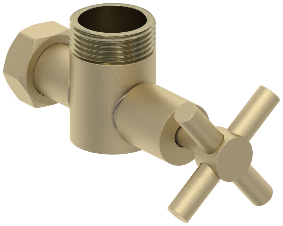 Вентиль угловой крест (G 1" НР х G 3/4" НГ)