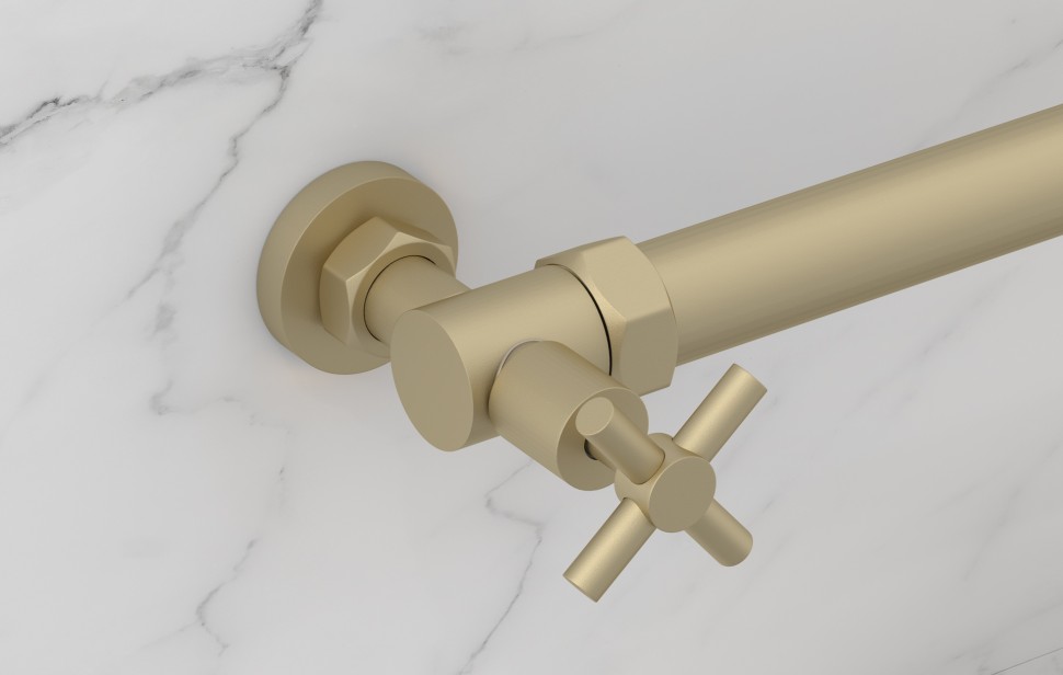 Вентиль угловой крест (G 1" НР х G 3/4" НГ)