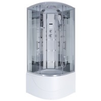 Душевая кабина Niagara Ultra NG-708-01 (90х90х220) высокий поддон(48см),стекло прозрачное с рисунком,4 места