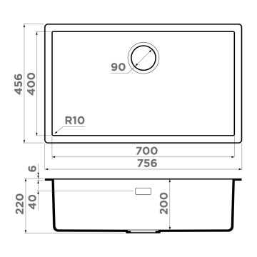 Кухонная мойка Omoikiri Yamakawa 75-U/I-CN Artceramic/canyon