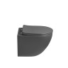 Унитаз подвесной Глобо (Globo) VT1-14STMA Торнадо, цвет антрацит матовый, ультратонкое сиденье микролифт