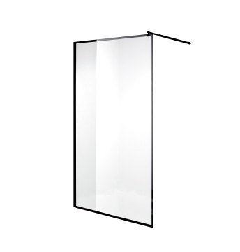 Душевая перегородка Niagara Nova NG-687-11ВLACK (110х195) черный,стекло прозрачное,1 место