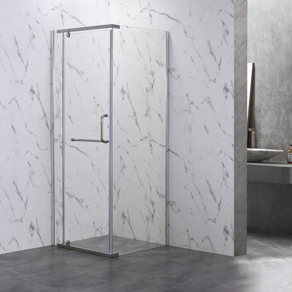 Душевой угол Veconi Rovigo RV-18, 800x800x2000, хром, стекло прозрачное