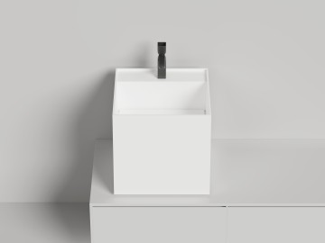 Раковина накладная ARMONIA SQUARE TOP 03 без отверстия под смеситель 450х450х450 S-Sense Глянцевое