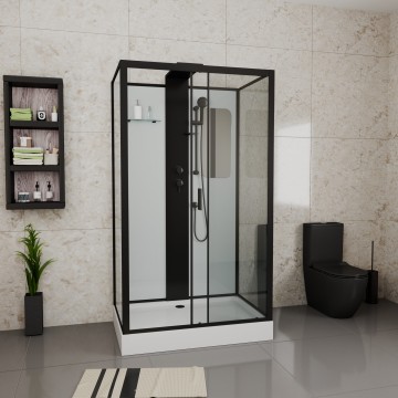 Душевая кабина Grossman Elegans GR252Q (120х80х217) дверь раздвижная,6 мест