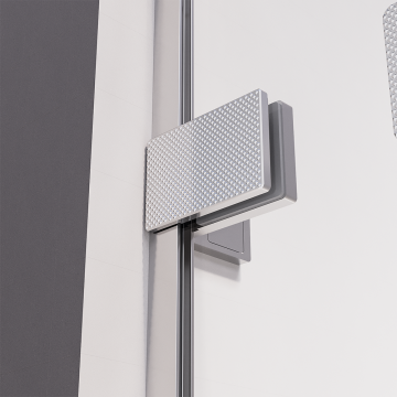 Душевой угол распашной Veconi Premium Alassio SP CH, 1400х1000x2000, хром, стекло прозрачное осветленное