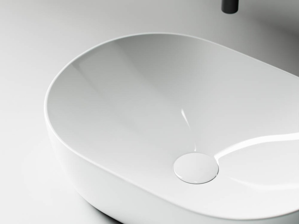 Умывальник чаша накладная овальная Element 480x350x130мм